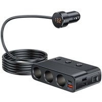 Odipie - Autoladegerät Zigarettenanzünder-Splitter, 7-in-1 Auto-USB-Ladegerät 3-fach Zigarettenanzünder-Adapter mit Schaltern Steckdose pd & QC3.0 Odipie - Autoladegerät Zigarettenanzünder-Splitter, 7-in-1 Auto-USB-Ladegerät 3-fach Zigarettenanzünder-Adapter mit Schaltern Steckdose pd & QC3.0 von ODIPIE