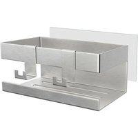 Duschregal ohne Bohren, Badezimmer-Duschregal, selbstklebender Duschseifenhalter, Duschhalter, Duschaufbewahrung aus Edelstahl, Duschzubehör mit 2 Duschregal ohne Bohren, Badezimmer-Duschregal, selbstklebender Duschseifenhalter, Duschhalter, Duschaufbewahrung aus Edelstahl, Duschzubehör mit 2 von ODIPIE