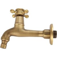 Garten-Wasserhahn, Waschmaschinen-Wasserhahn, Vintage-Wasserhahn aus massivem Messing, Wandmontage-Wasserhahn, Küchenspüle-Wasserhähne, von ODIPIE