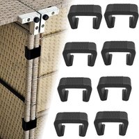 Odipie - Gartenmöbel-Clips aus Korbgeflecht und Rattan, Kunststoff-Möbelclips, Rattan-Sofa-Clips, Sofa-Verbinder für Gartenmöbel, Sofa, Terrasse, von ODIPIE