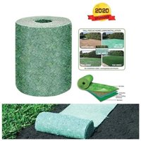 Odipie - Grassamenmattenrolle, 10 Fuß biologisch abbaubare Grasanbaumatte, Grassamenmatte Dünger Garten Picknick Gartenarbeit Rasenpflanzmatte (3 × von ODIPIE