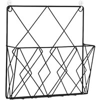 Odipie - Hängender Zeitschriftenständer, Zeitschriftenständer aus Metall, Zeitungshalter Zeitungskorb Wandmontierter Zeitschriftenhalter mit 2 Haken von ODIPIE