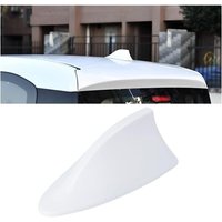 Haifischflossen-Dachantennen-Dekoration, Auto-Haifischflossen-Antennenabdeckung, Auto-Dachantennen, für die meisten Autos, Signalverbesserung (Weiß) von ODIPIE