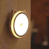 Odipie - LED-Nachtlicht für Kinder mit Bewegungsmelder und Lichtsensor, wiederaufladbare, selbstklebende Nachtlampe zur Wandmontage per usb für von ODIPIE