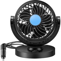 Odipie - Mini-Elektro-Autolüfter, 12 v, 360 Grad drehbar, starker Wind, Auto-Klimaanlage, geräuscharm, tragbarer Auto-Luftlüfter von ODIPIE