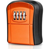 Odipie - Orangefarbener Mini-Schlüsselkasten für den Außenbereich, Schlüsselkasten mit 4-stelligem, rücksetzbarem Digitalcode, wasserdichter Odipie - Orangefarbener Mini-Schlüsselkasten für den Außenbereich, Schlüsselkasten mit 4-stelligem, rücksetzbarem Digitalcode, wasserdichter von ODIPIE