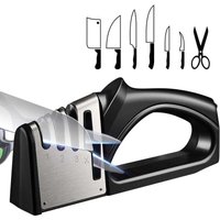 Odipie - Professioneller Messerschärfer, 4-in-1-Messerschärfer, manuelle Messerschärfer mit rutschfester Basis für Küchenmesser, Scheren Odipie - Professioneller Messerschärfer, 4-in-1-Messerschärfer, manuelle Messerschärfer mit rutschfester Basis für Küchenmesser, Scheren von ODIPIE