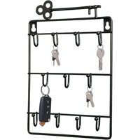 Odipie - Schlüsselhalter aus Metall für die Wand, mit 11 funktionalen Schlüsselhaken, dekorativer Schlüsselhalter für die Wand, für Eingangsbereich, von ODIPIE