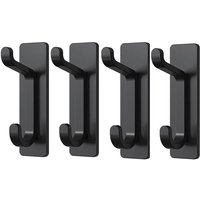 Odipie - Selbstklebende Haken, extra stark und klebrig, Hält bis zu 6 kg, Robuster Aufklebehaken, Nagelfreier Haken für die Türrückseite, Schwarz, Odipie - Selbstklebende Haken, extra stark und klebrig, Hält bis zu 6 kg, Robuster Aufklebehaken, Nagelfreier Haken für die Türrückseite, Schwarz, von ODIPIE