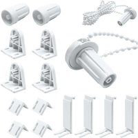 Odipie - Sets 17 mm Rollo-Reparatur-Set aus Kunststoff, kein Bohr-Set erforderlich, weiß von ODIPIE