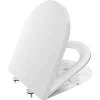 Odipie - Toilettendeckel mit Absenkautomatik, wc Sitz d Form, Klodeckel Weiß, Klobrille Quick Release, wc Deckel, Familien Toilettensitz, Klositz Odipie - Toilettendeckel mit Absenkautomatik, wc Sitz d Form, Klodeckel Weiß, Klobrille Quick Release, wc Deckel, Familien Toilettensitz, Klositz von ODIPIE