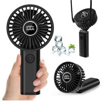 Odipie - Tragbarer Mini-Ventilator, 3600 mAh wiederaufladbarer USB-Handventilator, kleiner Handventilator mit 6 Geschwindigkeiten, tragbarer Odipie - Tragbarer Mini-Ventilator, 3600 mAh wiederaufladbarer USB-Handventilator, kleiner Handventilator mit 6 Geschwindigkeiten, tragbarer von ODIPIE