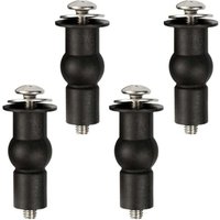 Odipie - Universal-Toilettensitz-Befestigungsscharniere, Gummi-Befestigungsstopfen, Toilettendeckel, Toilettensitz-Feststellschraube, Odipie - Universal-Toilettensitz-Befestigungsscharniere, Gummi-Befestigungsstopfen, Toilettendeckel, Toilettensitz-Feststellschraube, von ODIPIE