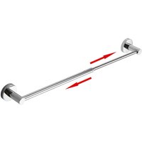 Odipie - Verstellbarer Handtuchhalter 40 bis 70cm Handtuchstange Edelstahl Einziehbare Badetuchhalter Chrom von ODIPIE
