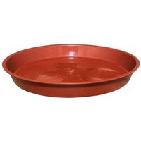 Odipie - niemals verwendet] 10er-Pack Pflanzenuntersetzer, Blumentopfuntersetzer für Pflanzen, Pflanzschalen für drinnen, draußen, Garten – 23 cm/Rot von ODIPIE