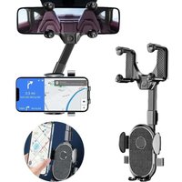 Niemals verwendet] 2022 Version Auto Rückspiegel Telefon Halter, Auto Handy Halter, 360 ° Flexibel Drehbar Multifunktionale Einziehbare Auto Telefon von ODIPIE