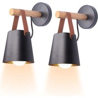 Odipie - niemals verwendet] 2er Set minimalistische Wandleuchten im Vintage-Stil für den Innenbereich, moderne E27-Wandlampe, von ODIPIE