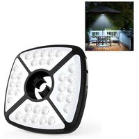 Odipie - niemals verwendet] 32 LEDs, wiederaufladbare Gartenschirmleuchte, Sonnenschirmleuchte mit 2 Beleuchtungsmodi, 72 Stunden und eingebautem von ODIPIE