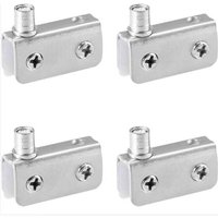 Niemals verwendet] 4 Stück Glastür-Drehscharniere, Glastürscharniere, Edelstahl, passend für 5–8 mm dickes Glas von ODIPIE