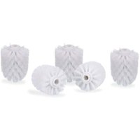 Odipie - niemals verwendet] 5er-Pack Toilettenbürstenköpfe, große Toilettenbürsten mit 12-mm-Gewinde, Ersatzbürstenköpfe mit 8 cm Durchmesser, weiß von ODIPIE