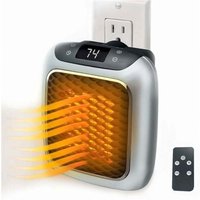 Odipie - niemals verwendet] 800 w intelligenter Keramik-Heizlüfter, Elektroheizung mit Wandsteckdose, Mini-Elektro-Heizlüfter mit Fernthermostat für von ODIPIE