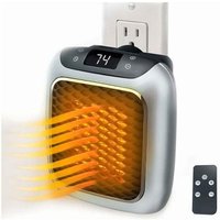 Odipie - niemals verwendet] 800 w intelligenter Keramik-Heizlüfter, Elektroheizung mit Wandsteckdose, Mini-Elektro-Heizlüfter mit Fernthermostat für von ODIPIE