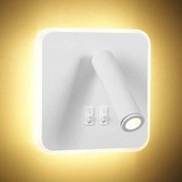 Odipie - niemals verwendet] 8W Moderne LED-Wandleuchte Wandleseleuchte mit 350° Schwenkschalter 3W LED-Wandstrahler Innenwandlampe für Schlafzimmer von ODIPIE