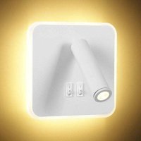 Odipie - niemals verwendet] 8W Moderne LED-Wandleuchte Wandleseleuchte mit 350° Schwenkschalter 3W LED-Wandstrahler Innenwandlampe für Schlafzimmer von ODIPIE