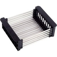 Niemals verwendet] Abflusskorb, Abtropfgestell für die Spüle, Teleskop-Abtropfgestell aus Edelstahl mit 1 Schraube, zum Spülen von Geschirr in der von ODIPIE