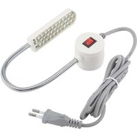 Niemals verwendet] Arbeitsleuchte mit Schwanenhals und 30 LEDs und Magnetfuß für Drehmaschinen, Bohrmaschinen und Nähmaschinen (EU-Stecker 220 v) von ODIPIE
