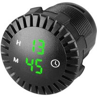 Odipie - niemals verwendet] Auto-LED-Uhr, Touch-Uhr, wasserdichte Auto-Digitaluhr, 12 V/24 v, Mini-LED-Digitaluhr, Mini-Motorraduhr, 5,1 cm von ODIPIE
