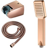Niemals verwendet] Badezimmer Haushalt Handbrause Set Rose Gold Quadrat Duschkopf von ODIPIE