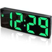 Odipie - niemals verwendet] Digitaler Wecker, großes LED-Display, Spiegeloberflächenuhr mit Schlummerfunktion und USB-Ladeanschluss, von ODIPIE