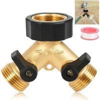Odipie - niemals verwendet] Doppel-Waschmaschinen-Wasserhahn, 2-Wege-Y-Verteiler 3/4 Zoll zum Anschluss von 2 Geräten, von ODIPIE