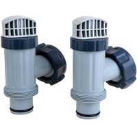 Niemals verwendet] Intex 2er-Pack oberirdisches Kolbenventil mit Dichtung und Mutter, große Pool-Kolbenventilbaugruppe von ODIPIE