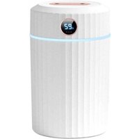 Niemals verwendet] Luftbefeuchter, 2 l, leiser Ultraschall-Luftbefeuchter mit Thermo-Hygrometer, Doppeldüse, 36 Stunden Laufzeit, automatische von ODIPIE
