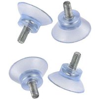 Odipie - niemals verwendet] M6 Schraubenlänge 14 Basisbreite 35 Transparenter PVC-Saugnapf Glas Couchtisch Verstellbare Füße Möbel Verstellbare von ODIPIE