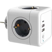 Odipie - niemals verwendet] Mehrere USB-Steckdosen, Würfel-Steckdosenleiste, 4 Steckdosen mit 2 USB-Netzen, mit 1 Typ-C-Netzteil, von ODIPIE