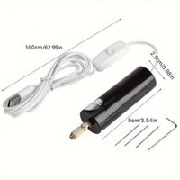 Odipie - niemals verwendet] Mini-Elektrobohrer, tragbarer Hand-Micro-USB-Bohrer 5 v für die Schmuckherstellung, DIY-Holzhandwerk von ODIPIE