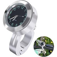 Odipie - niemals verwendet] Motorraduhr, Weiß Durchmesser 22-25mm Wasserdicht Leuchtend Motorraduhren für Lenker, Lenkerhalterung Uhr für Motorräder, von ODIPIE