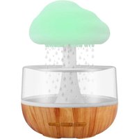 Odipie - niemals verwendet] Nachtlicht-Zen-Brunnen-Diffusor für ätherische Öle, Mikro-Luftbefeuchter mit Regenwolke und Wassertropfen-Sound für von ODIPIE