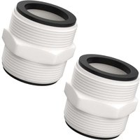 Niemals verwendet] Pack geteilter Pool-Schlauchverbinder, kompatibel mit Intex Coleman 1,5-Zoll-Poolpumpe mit 2-Liter-Ringen und Dichtungen, Teile von ODIPIE