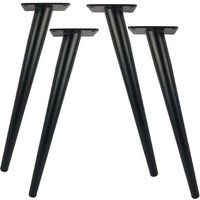 Odipie - niemals verwendet] Packung mit 20 cm langen Tischbeinen aus Metall für moderne Möbel, Kommoden, Schränke, Schreibtische, Stühle und von ODIPIE