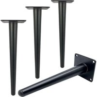 Odipie - niemals verwendet] Packung mit 30 cm langen Tischbeinen aus Metall für moderne Möbel, Kommoden, Schränke, Schreibtische, Stühle, Ottomanen, von ODIPIE