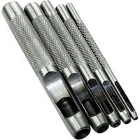 Odipie - niemals verwendet] Set mit 5 Stanzwerkzeugen/Stanzwerkzeug/Locher 2/3/4/6/8 mm – Hohlstanzer zum Herstellen von Löchern – von ODIPIE