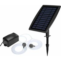 Niemals verwendet] Solar Wasserpumpe Sauerstoffbelüfter Springbrunnen Solarbelüfter für Teich Aquarium Solar Sauerstoffpumpe Aquarium von ODIPIE