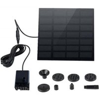 Odipie - niemals verwendet] Solarbrunnen – 1,5 w Outdoor-Garten-Solarbrunnenpumpe mit 6 Düsen für Vogelbad, Teich, Schwimmbad, Terrasse, von ODIPIE