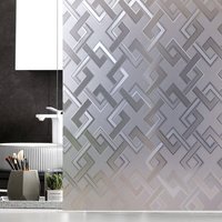 Odipie - niemals verwendet] Statisch haftende Milchglasfolie für Badezimmer, Badezimmerfenster, Sichtschutzfolie, Küchenfenster, von ODIPIE