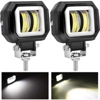 Odipie - niemals verwendet] Stück 20 w LED-Nebelscheinwerfer Offroad Angel Eye Tagfahrlicht Wasserdichte LED-Arbeitslampe für lkw suv atv Motorrad von ODIPIE