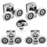 Odipie - niemals verwendet] Stück Duschtürrollen, 23 mm, für Schiebeduschtüren zu Hause, Ersatzrollen, passend für 4–6 mm dickes Glas, Badezimmer, von ODIPIE